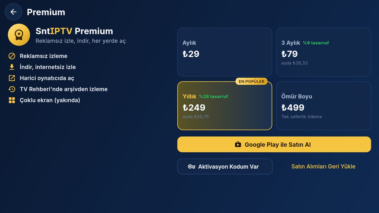 Premium paketleri